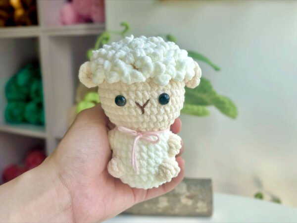 : Crochet Keychain Farmer Animal Combo 6 No Sew Pattern, Amigurumi Sheep, Pig, Cow, Rosster, Duck s Crochet Pattern PDF