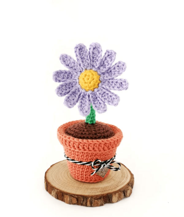 Crochet Keychain Flower Pot Pattern Pdf, Crochet Flower Pot Amigurumi Pattern Crochet Pattern PDF