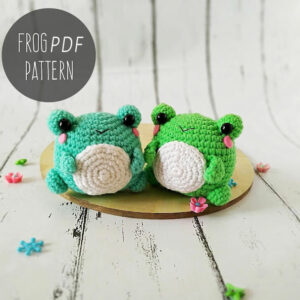 Crochet Keychain Frog Pattern Pdf, Crochet Frog Amigurumi Pattern Crochet Pattern PDF
