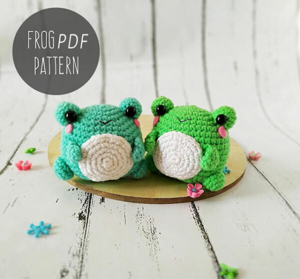 Crochet Keychain Frog Pattern Pdf, Crochet Frog Amigurumi Pattern Crochet Pattern PDF