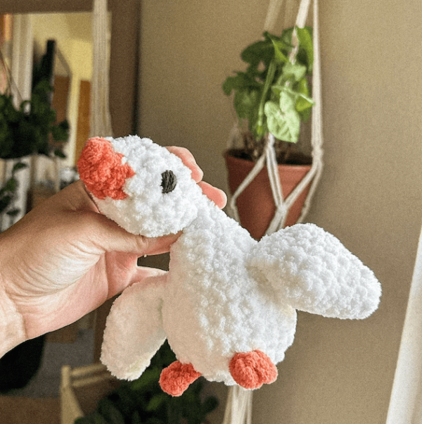 : Crochet Keychain Goose Pattern, Amigurumi Goose  Crochet Pattern PDF