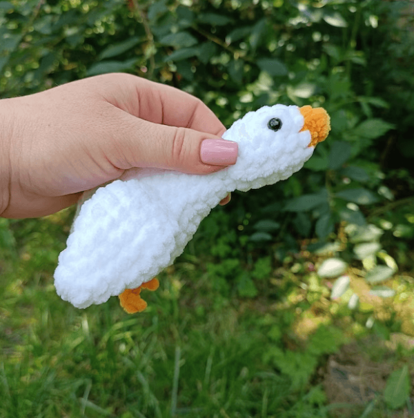 : Crochet Keychain Goose Pattern, Amigurumi Goose  Crochet Pattern PDF