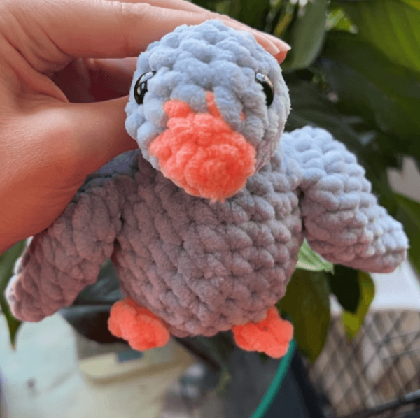 : Crochet Keychain Goose Pattern, Amigurumi Goose  Crochet Pattern PDF