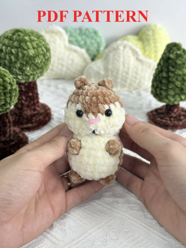 Crochet Keychain Hamster Pattern Pdf, Crochet Hamster Amigurumi Pattern Crochet Pattern PDF