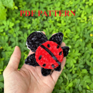 Crochet Keychain Ladybug Turtle Pattern Pdf, Crochet Turtle Amigurumi Pattern Crochet Pattern PDF