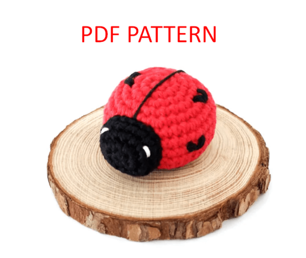 Crochet Keychain Love Bug Pattern Pdf, Crochet Bug Amigurumi Pattern Crochet Pattern PDF