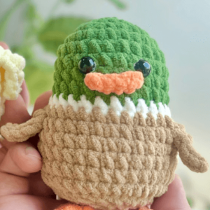 : Crochet Keychain Mallard Duck No Sew Pattern, Amigurumi Duck  Crochet Pattern PDF
