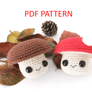 Crochet Keychain Mushroom Pattern Pdf, Crochet Mushroom Amigurumi Pattern Crochet Pattern PDF