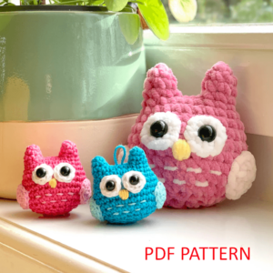 Crochet Keychain Owl Pattern Pdf, Crochet Owl Amigurumi Pattern Crochet Pattern PDF