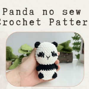 : Crochet Keychain Panda No Sew Pattern, Amigurumi Panda  Crochet Pattern PDF