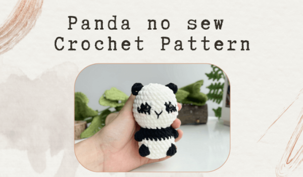 : Crochet Keychain Panda No Sew Pattern, Amigurumi Panda  Crochet Pattern PDF