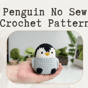 : Crochet Keychain Penguin No Sew Pattern, Amigurumi Penguin  Crochet Pattern PDF