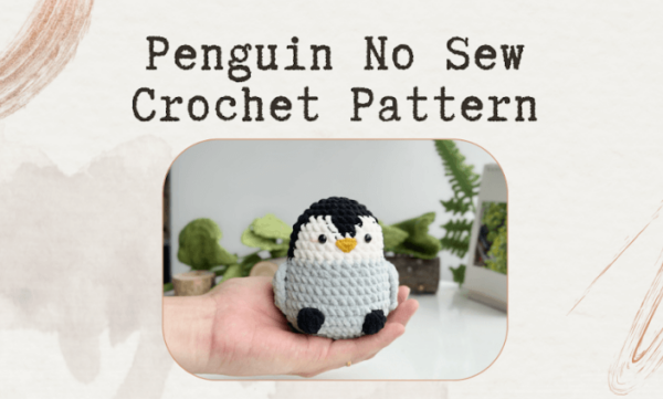 : Crochet Keychain Penguin No Sew Pattern, Amigurumi Penguin  Crochet Pattern PDF