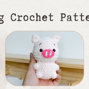 : Crochet Keychain Piggy Pattern Pdf, Crochet Pig Amigurumi Pattern Crochet Pattern PDF