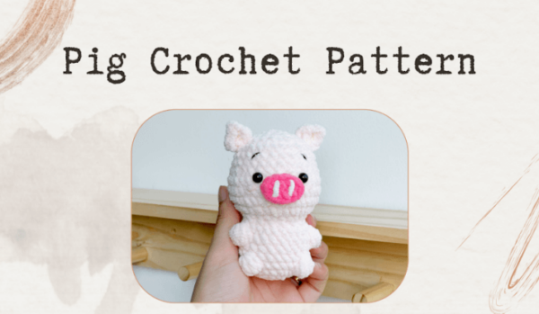 : Crochet Keychain Piggy Pattern Pdf, Crochet Pig Amigurumi Pattern Crochet Pattern PDF