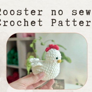 : Crochet Keychain Rooster No Sew Pattern, Amigurumi Rooster  Crochet Pattern PDF