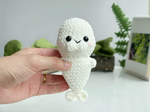 : Crochet Keychain Seal No Sew Pattern, Amigurumi Seal  Crochet Pattern PDF