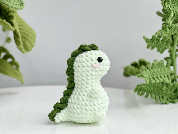 : Crochet Keychain Tyrannosaurus Dinosaur No Sew Pattern, Amigurumi Dinosaur  Crochet Pattern PDF