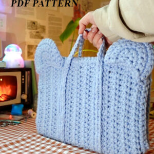: Crochet Laptop Case Bag Pattern, Crochet Laptop Case Bag Video Tutorial, Amigurumi Laptop Cover  Crochet Pattern PDF