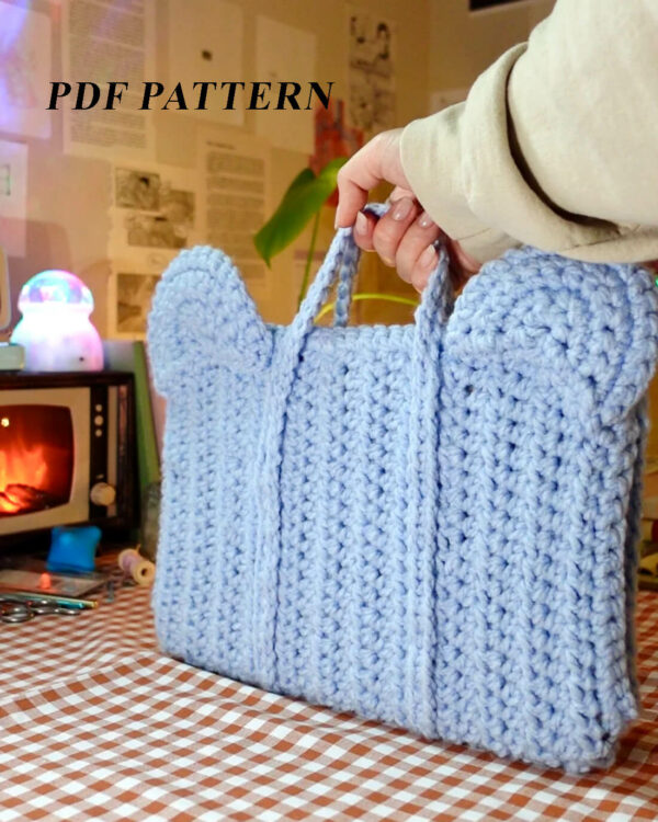 : Crochet Laptop Case Bag Pattern, Crochet Laptop Case Bag Video Tutorial, Amigurumi Laptop Cover  Crochet Pattern PDF