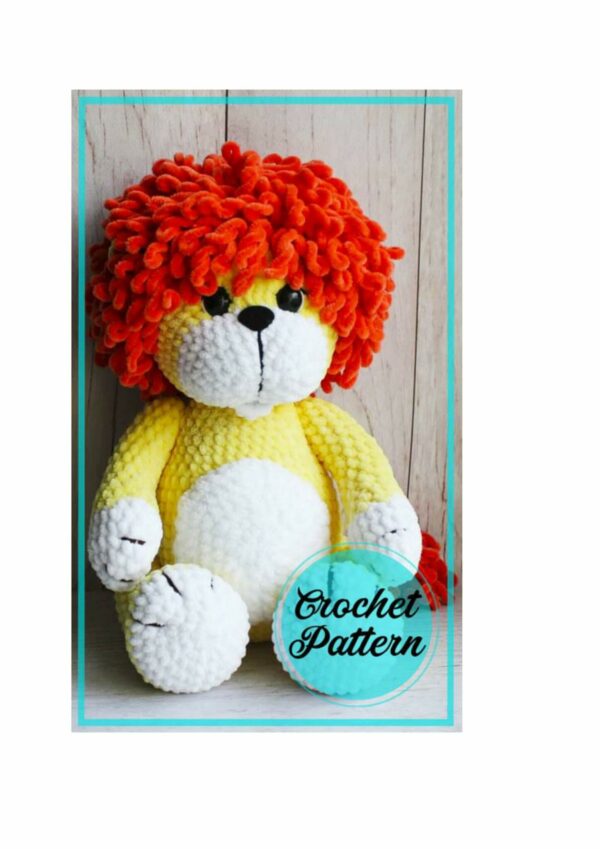: Crochet Lion Plushies Pattern, Amigurumi Lion  Crochet Pattern PDF
