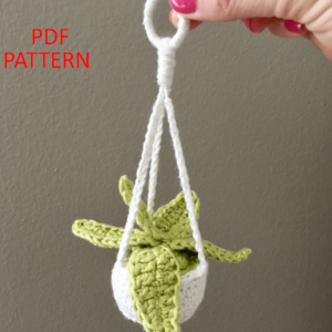 : Crochet Mini Plant Hanger Pattern Pdf, Amigurumi Plant Hanger s Crochet Pattern PDF