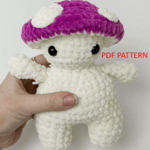: Crochet Mushroom Boy Pattern, Crochet Mushroom Pattern Pdf Crochet Pattern PDF