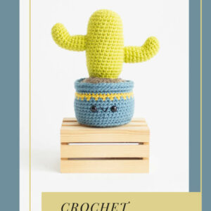 : Crochet Saguaro Cactus Amigurumi Pattern,  For Cactus Plant Lovers, Saguaro Cactus Plant  Crochet Pattern PDF