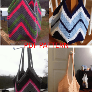 : Crochet Solid Granny Square Bottom Bag Pattern, Amigurumi Granny Square Crochet Bag Pattern Crochet Pattern PDF