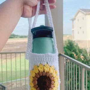 : Crochet Sunflower Bottle Holder Pattern Pdf, Crochet Sunflower Amigurumi Pattern, Crochet Bottle Holder Pattern Crochet Pattern PDF