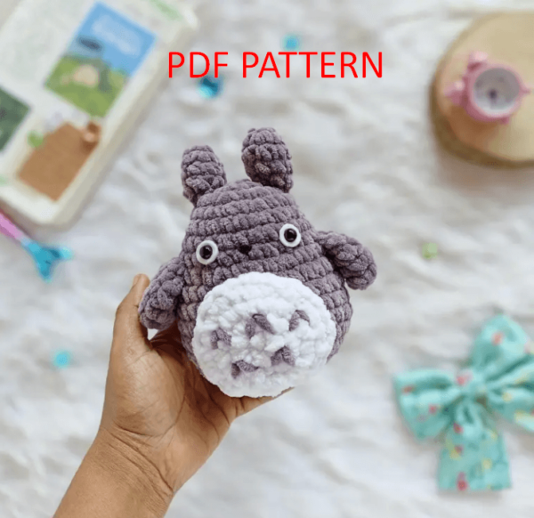 Crochet Totoro Pattern Pdf, Crochet My Neighbor Totoro Amigurumi Pattern Crochet Pattern PDF