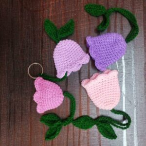 : Crochet Tulip Key Cover Pattern, Crochet Key Cover Pattern, Tulip  Pdf Crochet Pattern PDF