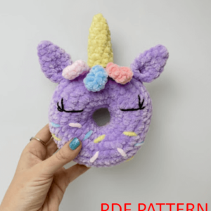 : Crochet Unicorn Donut , Crochet Donut Pattern Pdf, Crochet Unicorn Pattern Pdf Crochet Pattern PDF