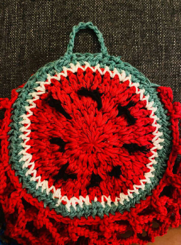 : Crochet Watermelon Market Bag Pattern Pdf, Amigurumi Watermelon Bag s Crochet Pattern PDF