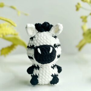 : Crochet Zebra No Sew Pattern Pdf, Crochet Zebra Amigurumi Pattern, Crochet Zebra Keychain Pattern Crochet Pattern PDF
