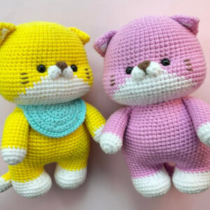 : Cute Cat  Pdf, Crochet Chubby Cat Amigurumi Crochet Pattern PDF