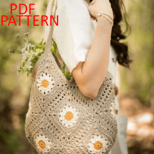 : Daisy Bag Pattern,  For Daisy Lovers, Crochet Bag Pattern Crochet Pattern PDF