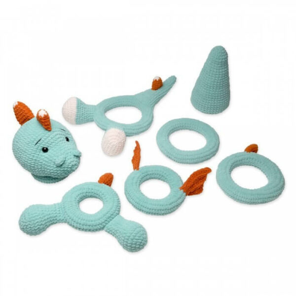 : Dino Stacking Toy , Stacking Toy , Crochet Toy Pattern Crochet Pattern PDF