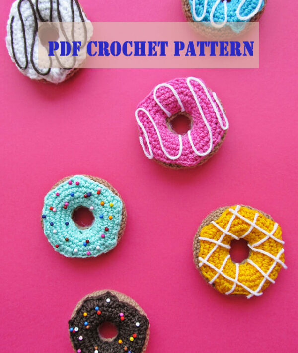 : Donuts Pattern  Pdf, Crochet Donut Pattern Crochet Pattern PDF