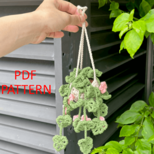 : Drooping Montera Flower, Pdf Instant Download, Amigurumi Crochet Car Plants Hanging Patterns Crochet Pattern PDF