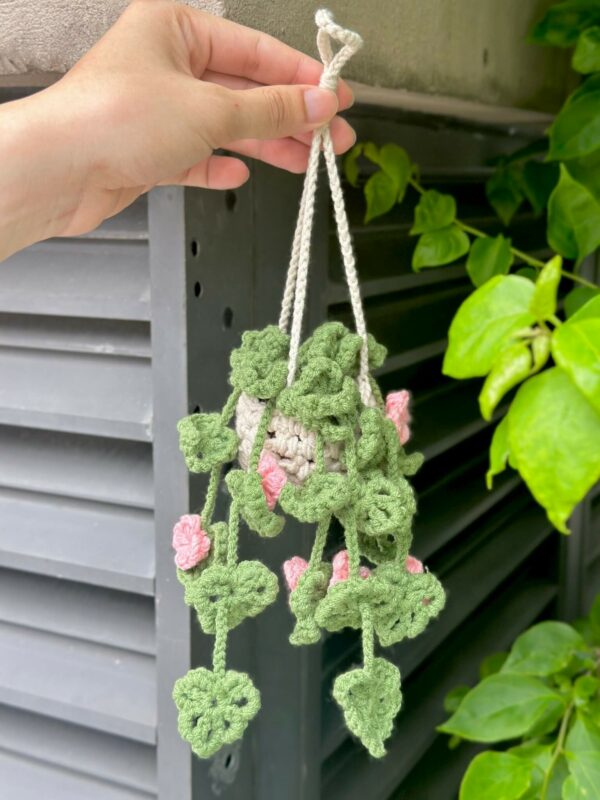 : Drooping Montera Flower, Pdf Instant Download, Amigurumi Crochet Car Plants Hanging Patterns Crochet Pattern PDF