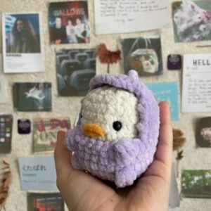 : Duck In Dino Costume , Crochet Duck Amigurumi, Dino  Crochet Pattern PDF