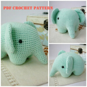 Elephant Amigurumi , Elephant Crochet, Amigurumi  Crochet Pattern PDF