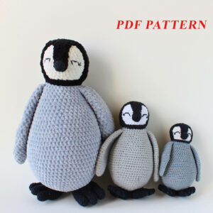 : Emperor Penguin Pattern Crochet, Crochet Penguin Amigurumi Pattern Pdf Crochet Pattern PDF