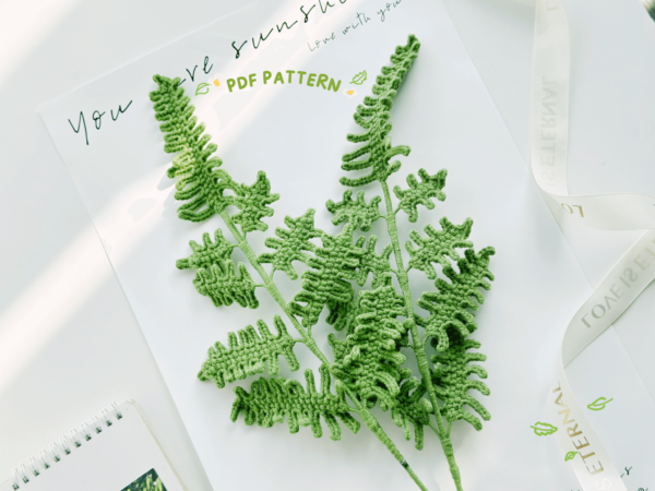 : Fern Branches , Crochet Fern Pattern Crochet Pattern PDF