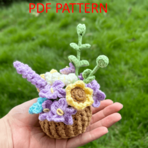 : Flowers Car Hanging , Pdf Pattern For You, Crochet Flowers Pattern Crochet Pattern PDF