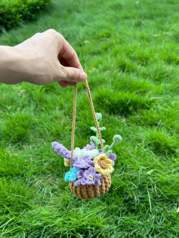 : Flowers Car Hanging , Pdf Pattern For You, Crochet Flowers Pattern Crochet Pattern PDF