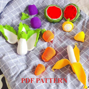 Fruit And Veg  Pdf, Amigurumi Fruit And Veg s Crochet Pattern PDF