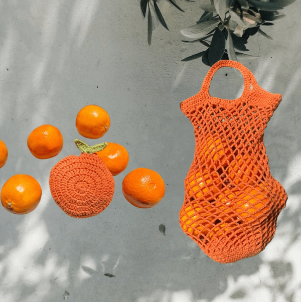 : Fruit Market Bag  Pdf, Amigurumi Market Bag s Crochet Pattern PDF