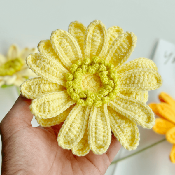 : Gerbera Flower , Crochet Flower Bouquet Pattern, Crochet Flower Pattern Crochet Pattern PDF